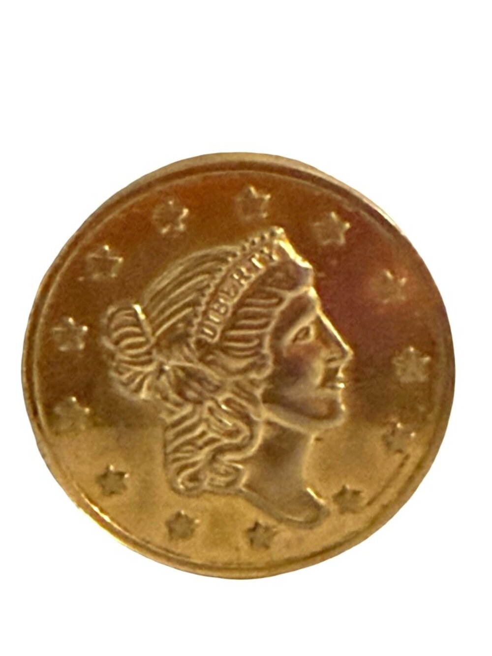 1776-1976 United States Bicentennial Liberty Head Commemorative Token Brass Meda